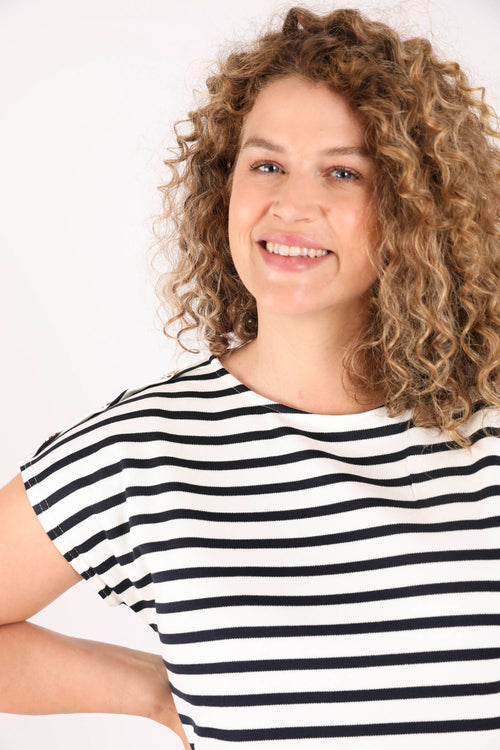 Gestreept T-shirt-Paprika-4