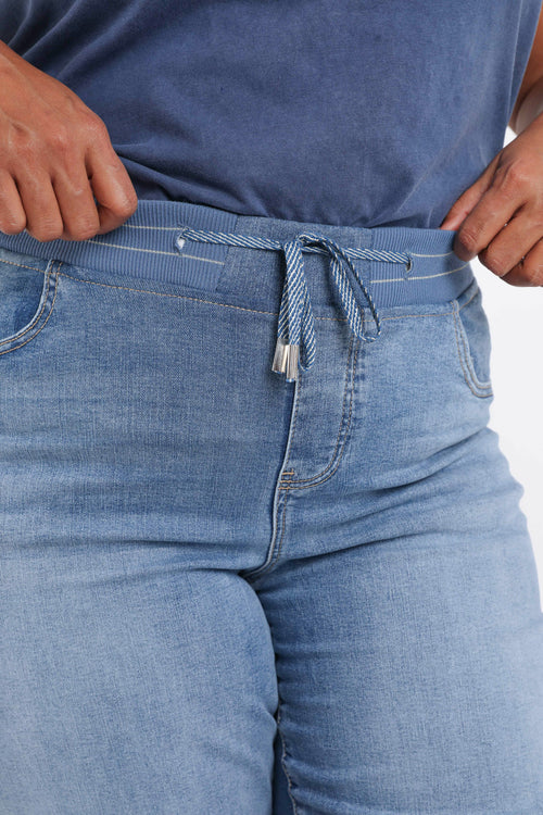 Wijde jegging Lolly 7/8 in denim-Paprika-6