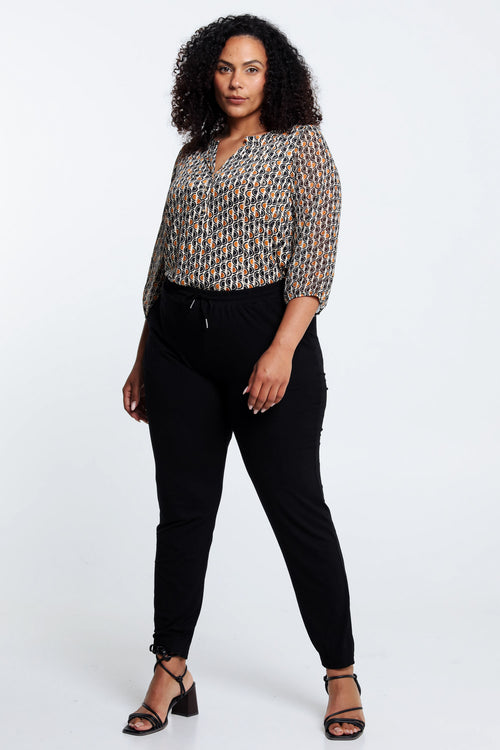 Training uni en viscose-Paprika-9