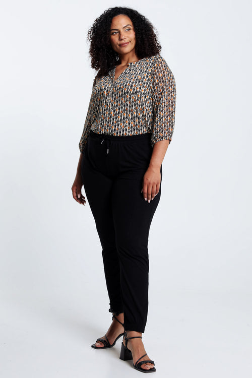 Training uni en viscose-Paprika-8