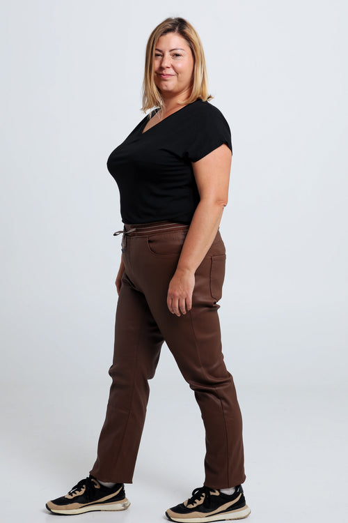 Jegging slim Lolly en coton-Paprika-7