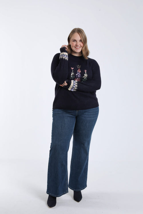 Pull de noël avec sapins-Paprika-7