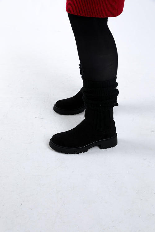 2-in-1 gebreide laarzen-Paprika-5