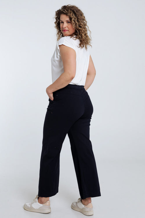 Pantalon chino jambe large uni-Paprika-2