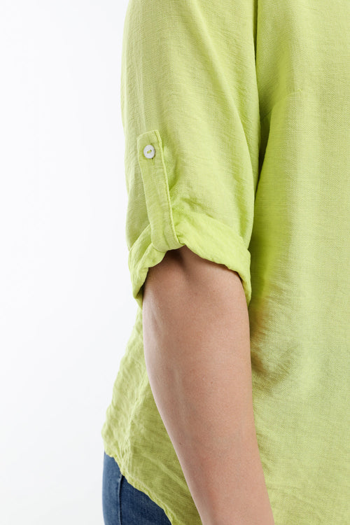 Blouse van viscose effen-Paprika-5