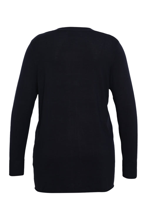 Dunne effen viscose cardigan-Paprika-11