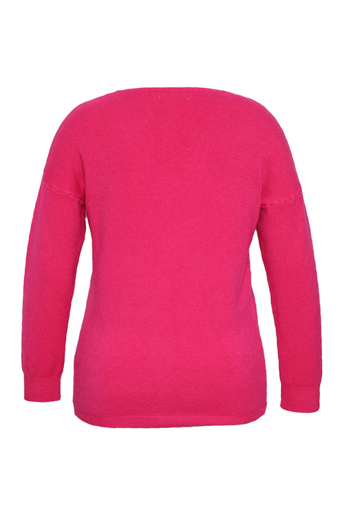 Effen viscose trui-Paprika-11