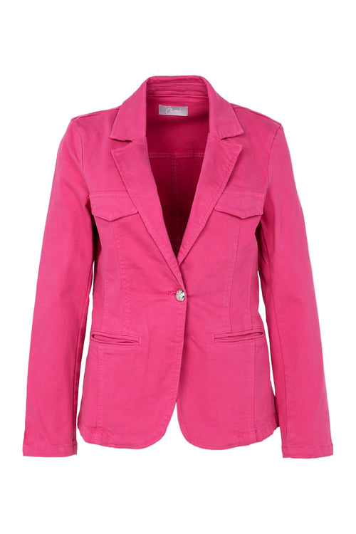 Blazer en coton-Paprika-10