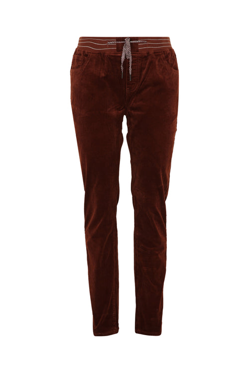 Jegging slim en velours-Paprika-10