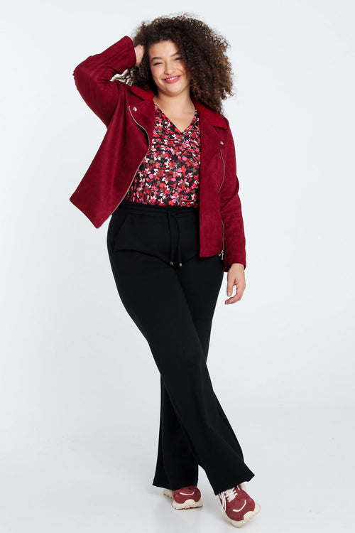 Perfecto uni col bouclette-Paprika-9