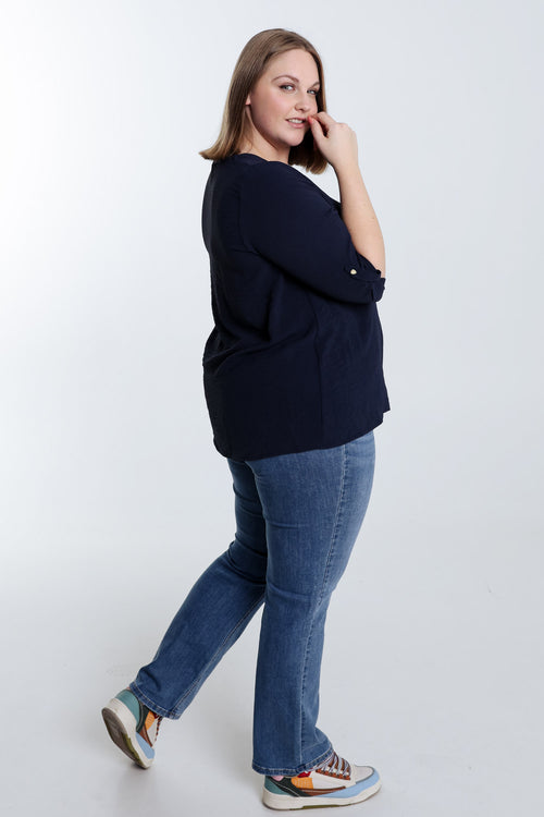 Effen blouse-Paprika-2