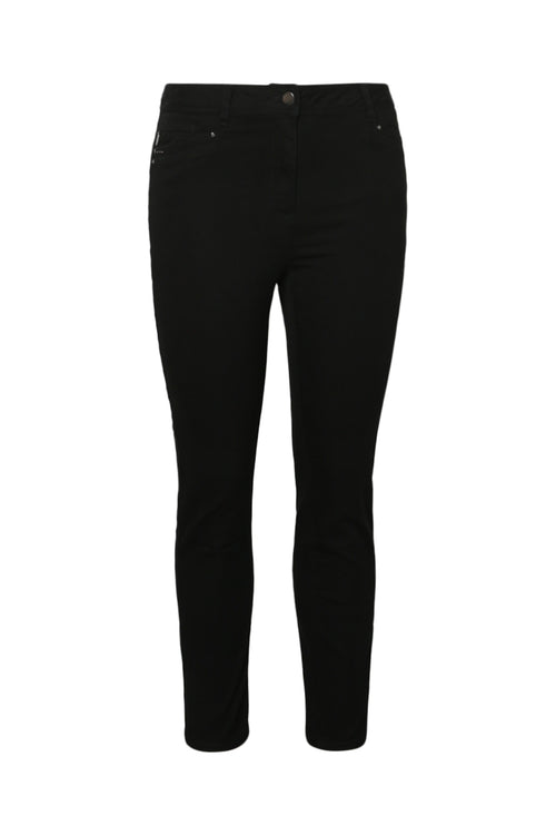 Effen slim-fit 7/8 broek Louise-Paprika-1