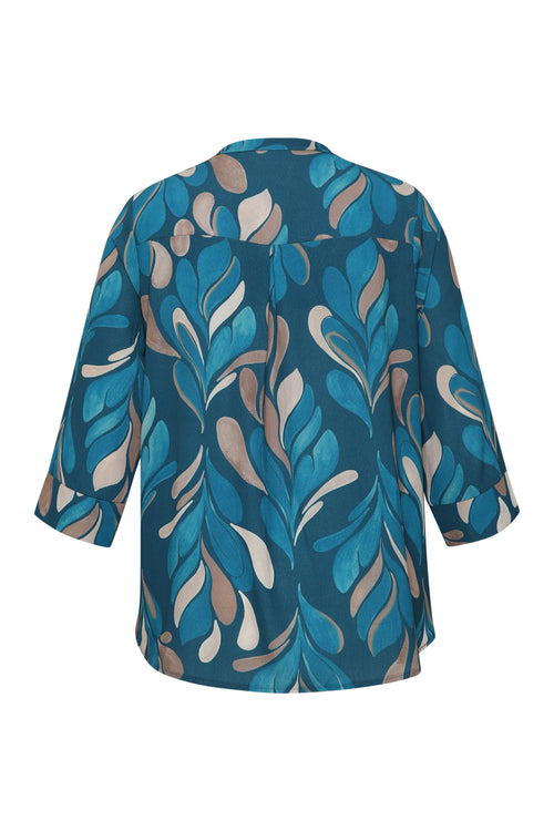 Blouse met grafische print-Paprika-1