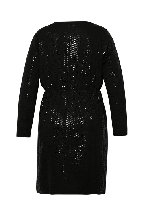 Korte jurk met glinsterend effect-Paprika-9