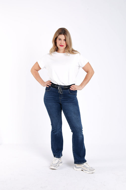 Jegging flare Lolly L32 en denim-Paprika-5