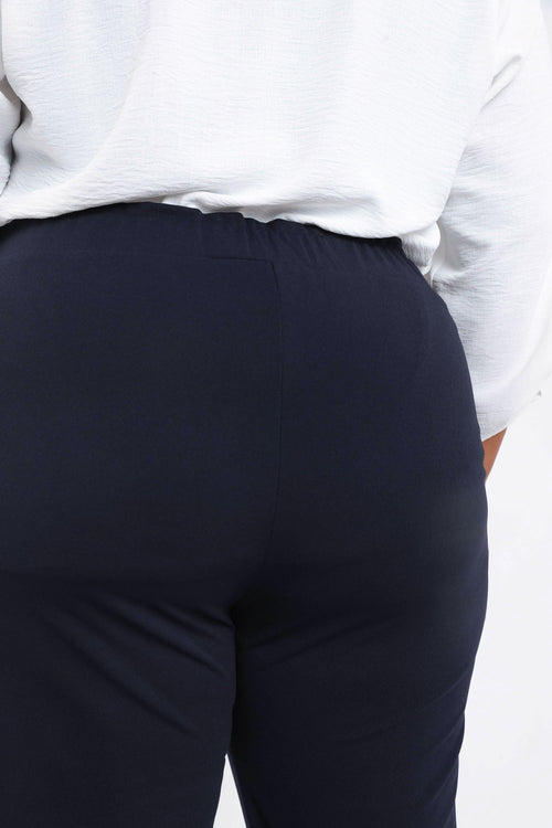 Pantalon uni détail bijoux-Paprika-5