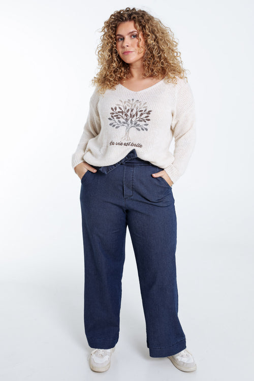 Pull imprimé arbre de vie-Paprika-7