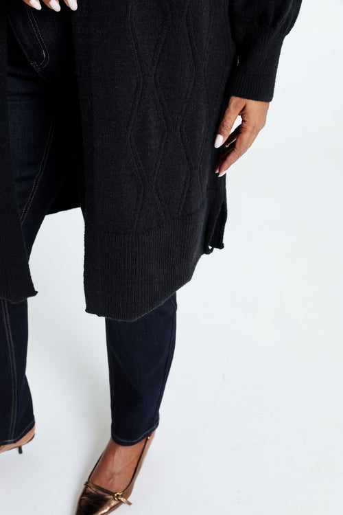 Long cardigan uni-Paprika-4