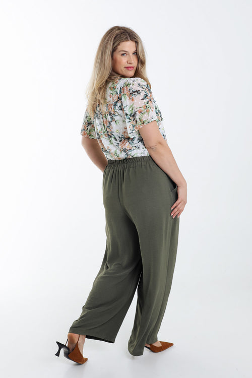 Soepele effen broek-Paprika-2