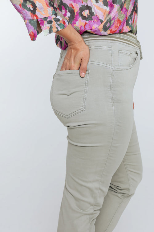 Effen slim 3/4-jegging 