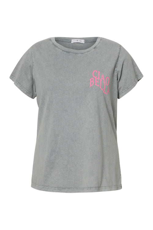 T-shirt van katoen met print Cia Bella-Paprika-11
