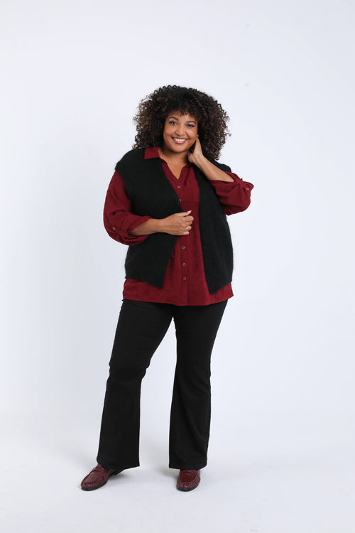 Gilet sans manches uni-Paprika-6