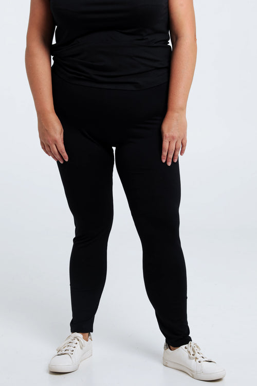 Legging 7/8 en viscose-Paprika-1
