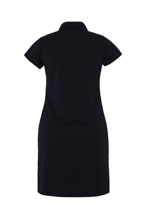 Robe polo unie-Paprika-11