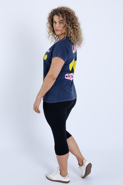 Corsaire legging en coton uni-Paprika-2
