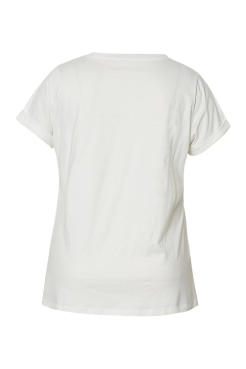 T-shirt van katoen met zonnenprint-Paprika-12