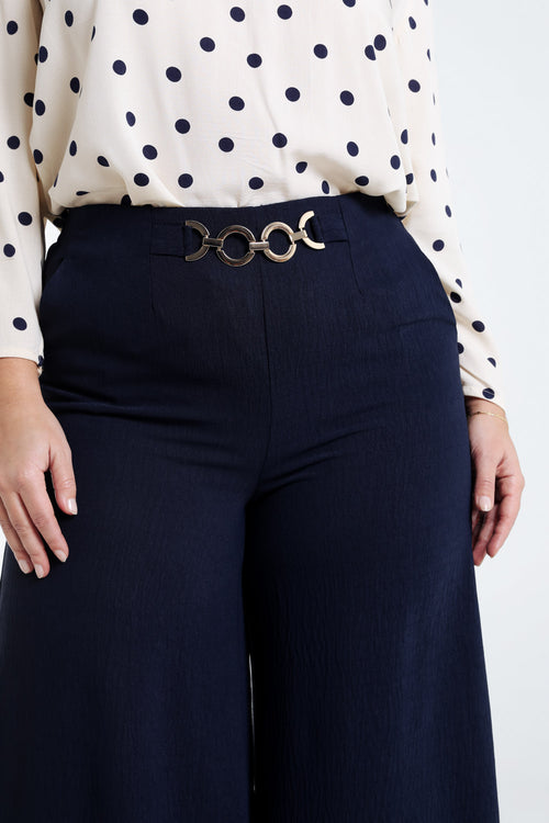 Pantacourt jupe culotte uni-Paprika-6