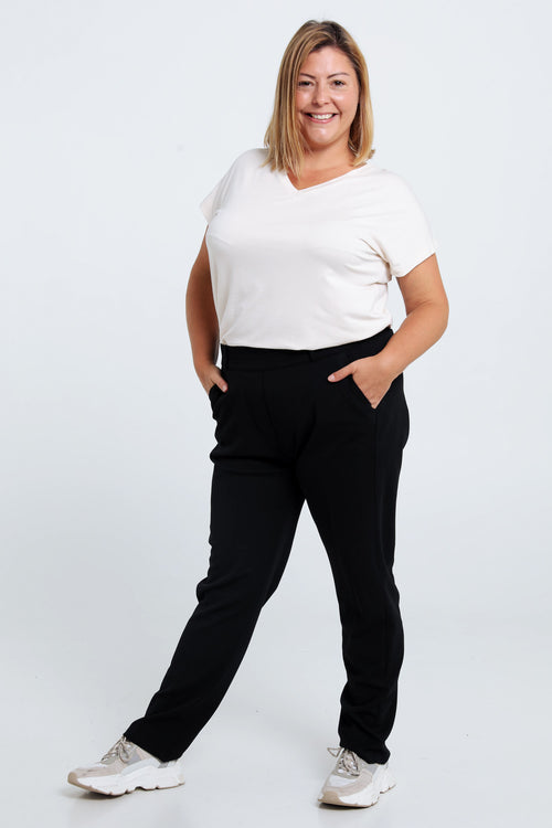 Pantalon slim avec surpiqûre-Paprika-8