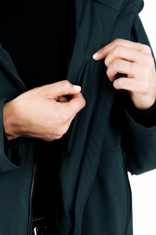 Effen parka met capuchon-Paprika-7