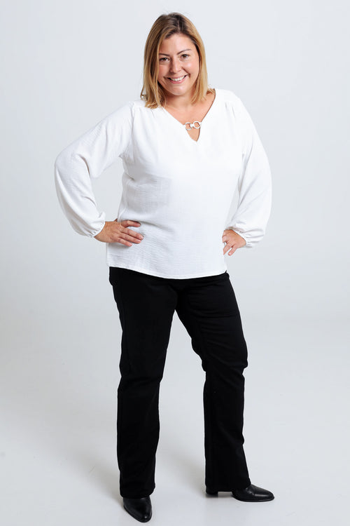 T-shirt avec lurex et bijou-Paprika-8