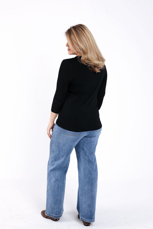 T-shirt basique en viscose-Paprika-2