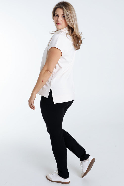 Effen mouwloze trui-Paprika-3