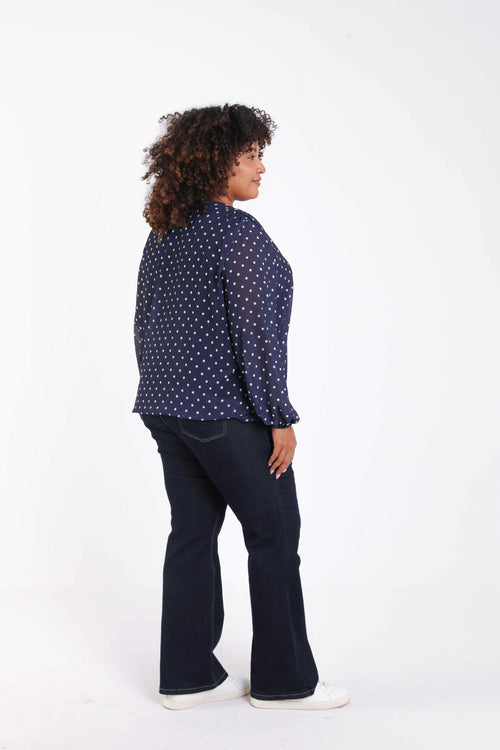 Blouse imprimé pois-Paprika-2