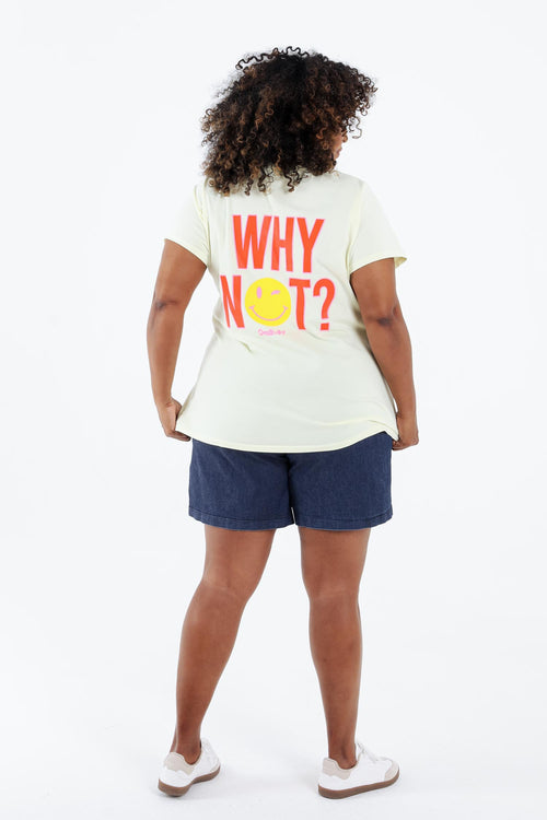 T-shirt van katoen met smile-print-Paprika-9