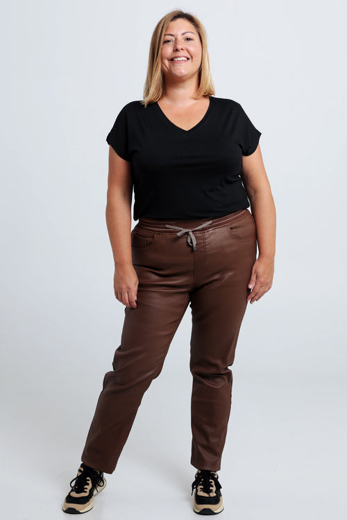 Jegging slim Lolly en coton-Paprika-6