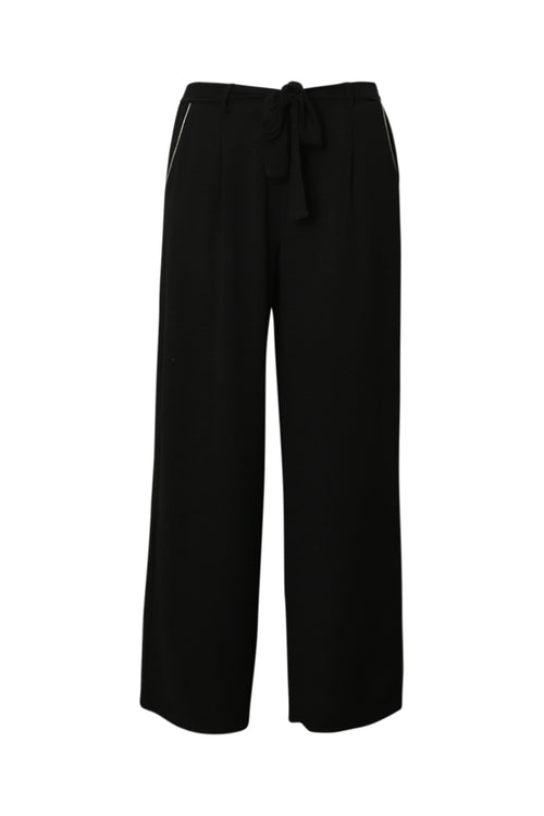 Effen broek met wijde pijpen-Paprika-10