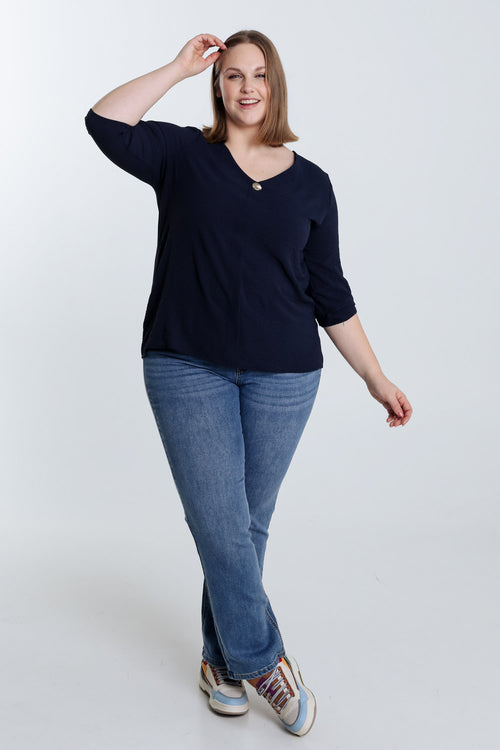 Effen blouse-Paprika-7