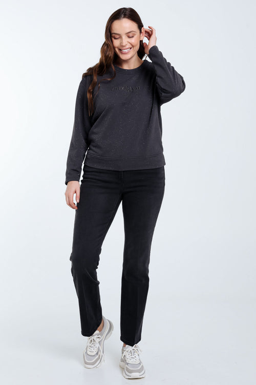 Glitterend sweatshirt-Paprika-7