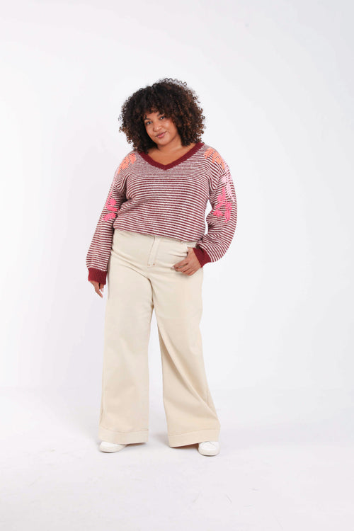 Jeans Elodie L32 effen-Paprika-7