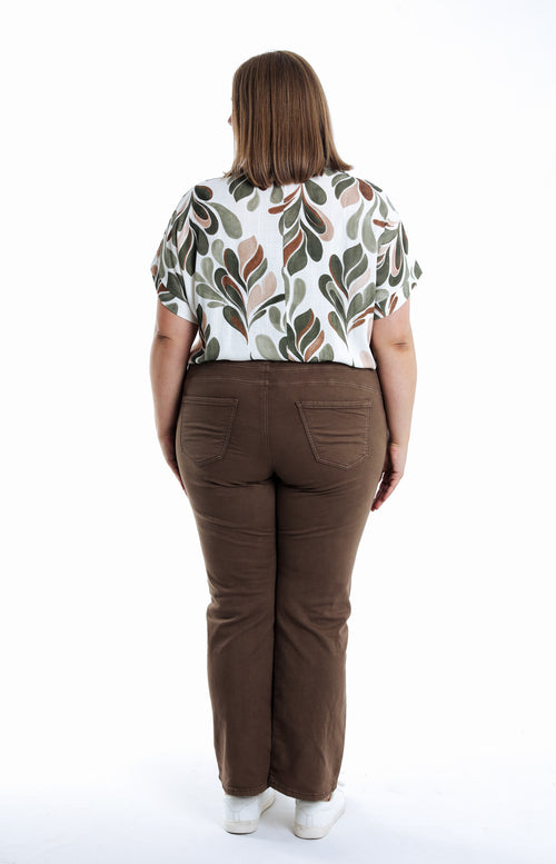 Effen rechte Jegging Lolly-Paprika-2