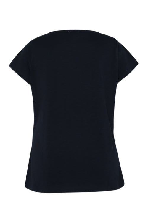 T-shirt van katoen met palmbomen in pailletten-Paprika-11