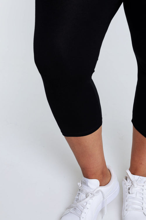 Effen 7/8-legging in viscose-Paprika-5