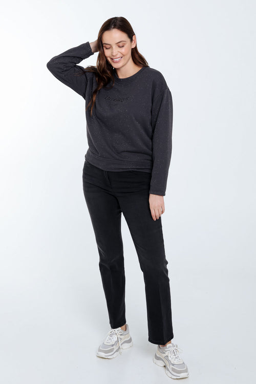 Glitterend sweatshirt-Paprika-9