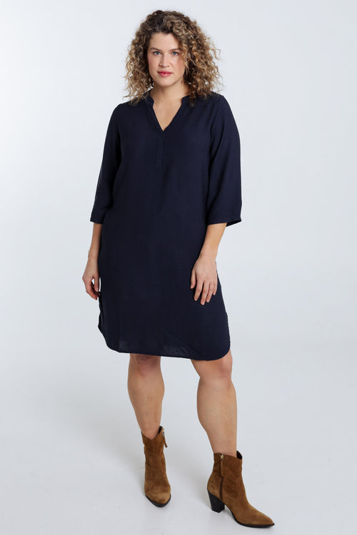Robe tunique unie-Paprika-9
