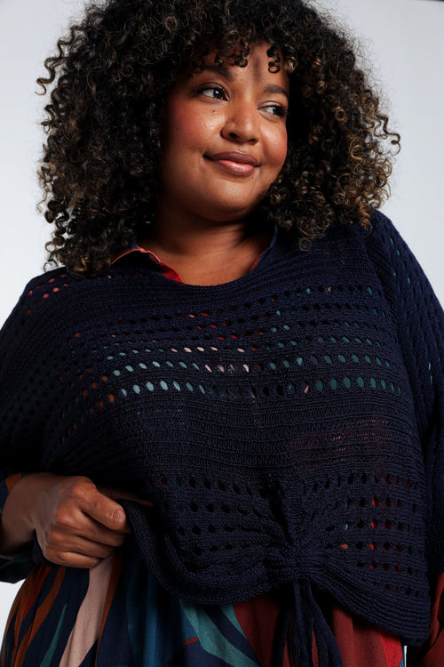 Pull filet rayé en viscose-Paprika-6