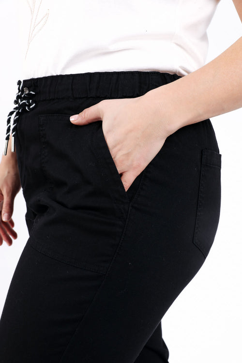 Chino en coton uni-Paprika-1